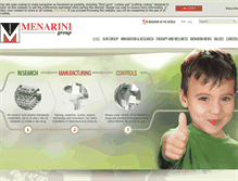 Tablet Screenshot of menarini.com